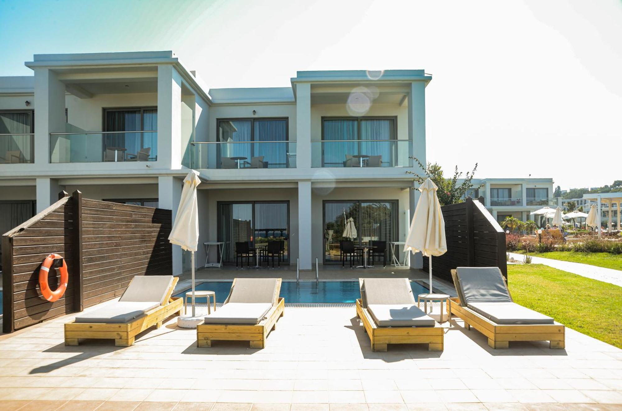 Asterias Beach Resort Afantou Dış mekan fotoğraf